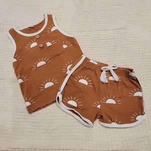 Sun tank and short set